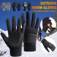 thumbnail image 3 of E Guantes Nieve A Prueba De Viento Cálido Frío Y Terciopelo, 3 of 3
