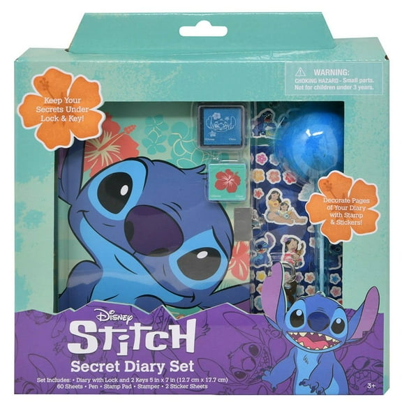 Disney Stitch Secret Blank Diaries and Journals, 5" x 7"