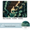 thumbnail image 2 of Mermaid Polyester Non-Slip Indoor Carpet Kitchen Mat - Machine Washable Door Rug Chair Mat, 2 of 6