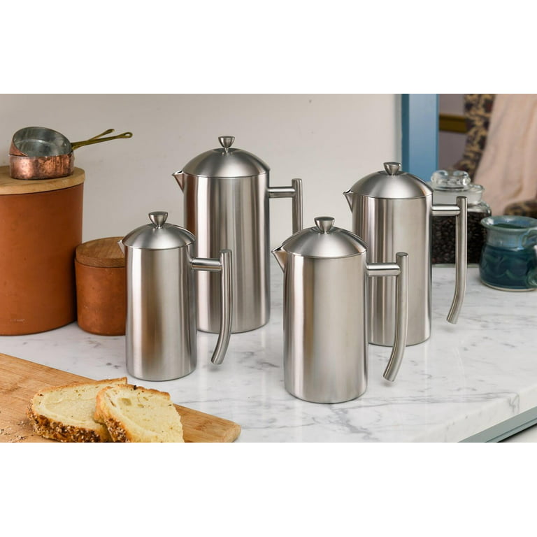 DOUBLE WALL, STAINLESS STEEL FRENCH PRESS - Polished Finish - 36