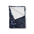 thumbnail image 2 of Unicorn Soft Flannel Fleece Blanket, Dream Animals Hopping in the Forest Legendary Fantasy Imagination, Cozy Plush for Indoor and Outdoor Use, 60" x 80", Dark Blue Grey and Ceil Blue, by Ambesonne, 2 of 6