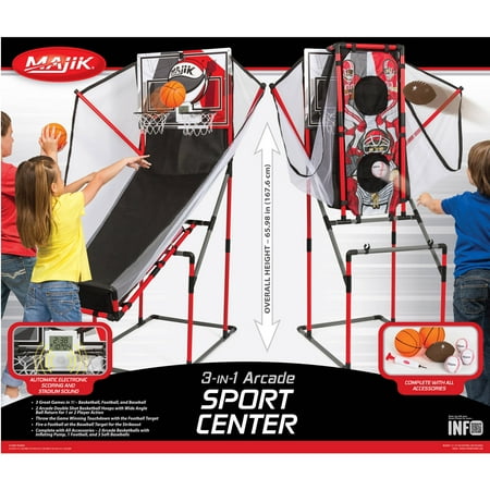 Majik 3-in-1 Arcade Sport Center Game System