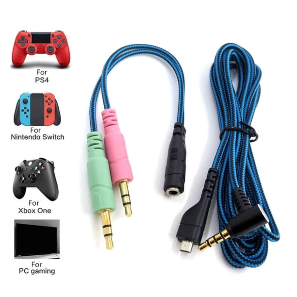 Audífonos Cable de audio de repuesto Línea auxiliar para SteelSeries Arctis 3 5 7 para juegos Universal Accesorios Electrónicos