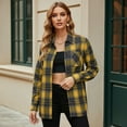 thumbnail image 4 of Plaid Shirts for Women Casual Flannel Long Sleeve Button Down Shirt, 4 of 8