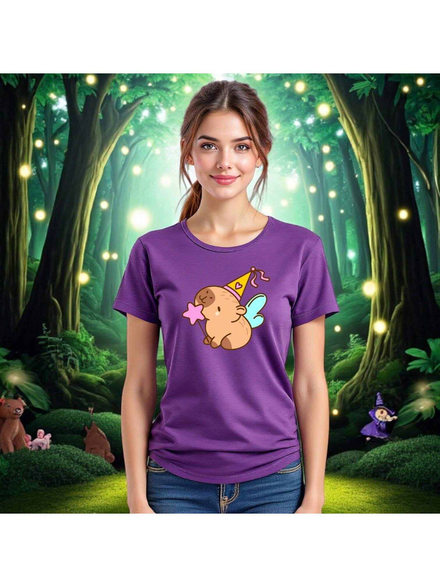 Playera CapyHada – La Capybara Más Mágica del Bosque Ropa Fashion Para ...