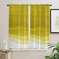 thumbnail image 3 of Gradient Yellow Watercolor Small Curtain Rod Pocket Short Curtains Half Drapes Partition Cabinet Door Window Curtains Home Decor, 3 of 6