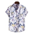 thumbnail image 2 of TAIAOJING Mens Hawaii Button Down Shirts Short Sleeve Floral Shirt For Tropical Casual Printed Beach Shirts, 2 of 3
