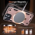 thumbnail image 3 of Diseñado para Funda Magnética para iPhone 15, Compatible con Magsafe, Prueba de Caída de 10 pies Resistente y Resistente, Soporte de Anillo Giratorio 360, Funda de Teléfono de Protección, 3 of 7