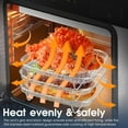 thumbnail image 3 of GoXteam Air Fryer Racks 3Pcs Stackable Set, Stainless Steel Mesh Baskets, Multi-Use for Air Fryer, Steamer, Oven, Dishwasher Safe (7.8 x 7.8in Square), 3 of 7