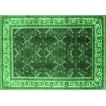 thumbnail image 1 of Ahgly Company Indoor Rectangle Oriental Emerald Green Traditional Area Rugs, 4' x 6', 1 of 4