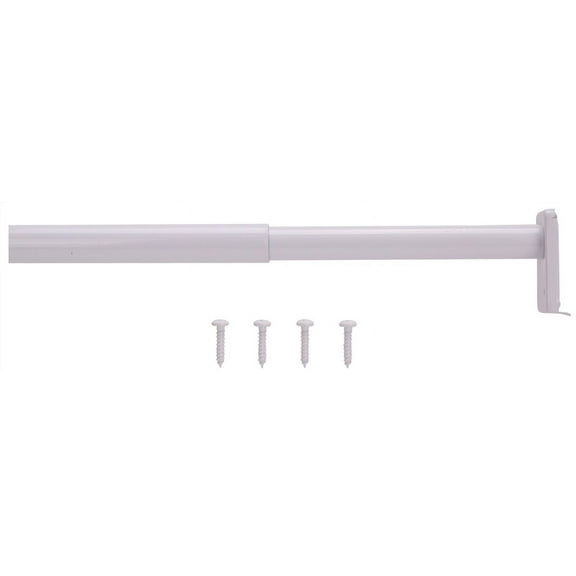 ProSource Adjustable Closet Rod, Rod Mount, with Mounting Hardware