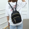 thumbnail image 4 of Casual Mini Backpack Women Black Oxford School Bag Teenager Nylon Travel Knapsack Female Rucksack, 4 of 5