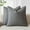 Gray, variant on Pack of 2 Decorative Linen Soild Throw Pillow Covers for Couch Sofa Bedroom 18x18 inch, Gray