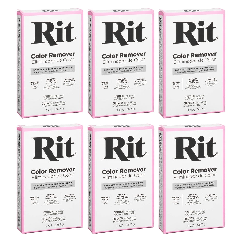 Rit Color Remover Powder 2 Ounce, 6 Pack - Walmart.com