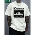 thumbnail image 1 of (Loai orientation), monogram print, boutique 220g thickened cotton T-shirt, men's fashion casual cotton T-shirt, short-sleeved crewneck T-shirt, 1 of 7