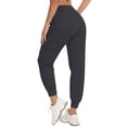 thumbnail image 5 of QAFOPEH Women Drawstring Waist Pocketed Solid Color Casual Workout Jogger Pants, 5 of 7
