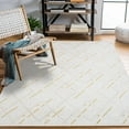 thumbnail image 4 of Cream Geometric Area Rugs for Living Room Washable Rugs Boho Moroccan Area Rug Soft Neutral Geometric Bohemian Carpet Distressed Indoor Rug for Bedroom Dining Room Office Foldable Nonslip Rug, 4 of 9