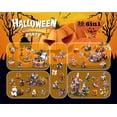 thumbnail image 5 of Halloween Advent Calendar Pumpkin House Haunted Mansion Building Block Kit, 31 Days Countdown Toys 1328pcs, 5 of 7