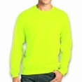 thumbnail image 4 of Gildan Heavy Blend High Visibility Safety Sweatshirt for Adult GR18 Hi Vis Pullover Fleece Reflective Work Safety Green Sweatshirt 4 Pack, 2XL, 4 of 6