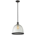thumbnail image 1 of Z-Lite 716P13-BRZ 1-Light Pendant, Clear Seedy Shade, 1 of 1