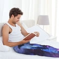 thumbnail image 5 of Naloa Red And Blue Fire Dragon Pajama Pants Men, PJ Bottoms, Sleep & Lounge Pants-XX-Large, 5 of 6