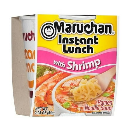 (Pack of 4) Maruchan Shrimp Ramen Noodle Soup, 2.25 Oz