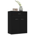thumbnail image 2 of vidaXL Sideboard Black 60x30x75 cm Engineered Wood, 2 of 5