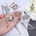 thumbnail image 3 of 18Pcs 3 Colors Keychain Clips Round Swivel Clasp Alloy Snap Hooks 1.06 inch Spring Keyring Buckle Carabiner Clips Eyelet O Rings for Bags Purses Keychain DIY Accessory, 3 of 7