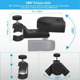 thumbnail image 3 of Qaailabf Outdoor Barbecue Lamp with Double Head 360-Degree Rotation, LED Lighting, Portable Plastic Design, Rectangular Lampshade, Battery Operated, Suitable for Night Hiking and Camping, 3 of 7
