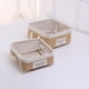 thumbnail image 4 of Cesta de almacenamiento de yute simple de estilo japonés, cesta de almacenamiento de artículos diversos de escritorio, caja de almacenamiento de tela, organizador de refrigerios portátil, marco de, 4 of 6