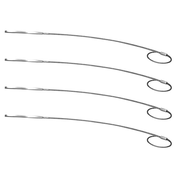 4 brochetas de acero inoxidable para barbacoa, ideales para asar pato y pollo. Brochetas reutilizables para parrilla.