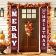 thumbnail image 2 of VerPetridure Christmas Curtain Decoration Christmas Decoration Curtain Creative Decoration Couplets Hanging Flags, 2 of 9