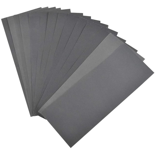 Papel de lija papel de lija carrocería hojas de lija papel de lija papel de lija para pared madera Papel de lija húmedo para metal, coche, muebles-Grano 400/600/800/1000/1200/1500/2000