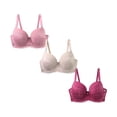 thumbnail image 2 of Lixiuxyad Soft Wireless Comfort Bra For Seamless Support Everyday Wear Lightweight Breathable T Shirt Bra,Bras for Women Pink 95D, 2 of 3