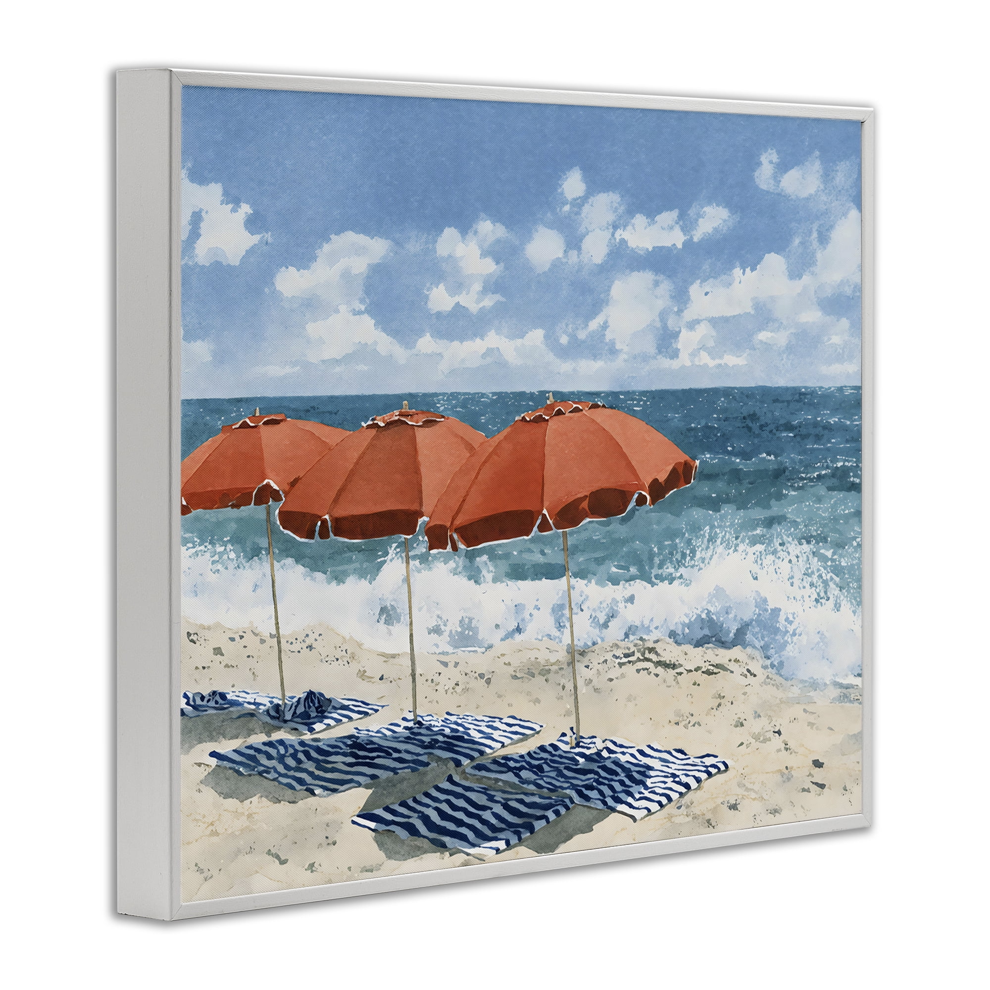 Stupell Industries Shade From The Sun White Framed Giclee Art, design by Franklyn Gregory