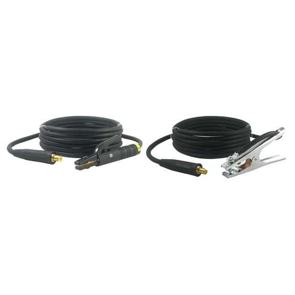 200 Amp Welding Leads Assembly Set - LC40 Connector - #2 AWG cable (15 FEET EACH LEAD)