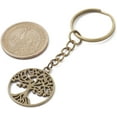 thumbnail image 3 of 30Pcs Tibetan Style Alloy Tree of Life Keychains with Iron Split Key Rings, 3 of 3