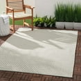 thumbnail image 2 of Trellis Blue Handwoven Indoor/Outdoor Rug, 4' x 6', 2 of 6