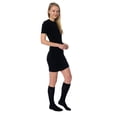 thumbnail image 6 of Over The Calf Socks for Men and Women Black 3 PAIRS Boot Socks Size 9-11, 6 of 7