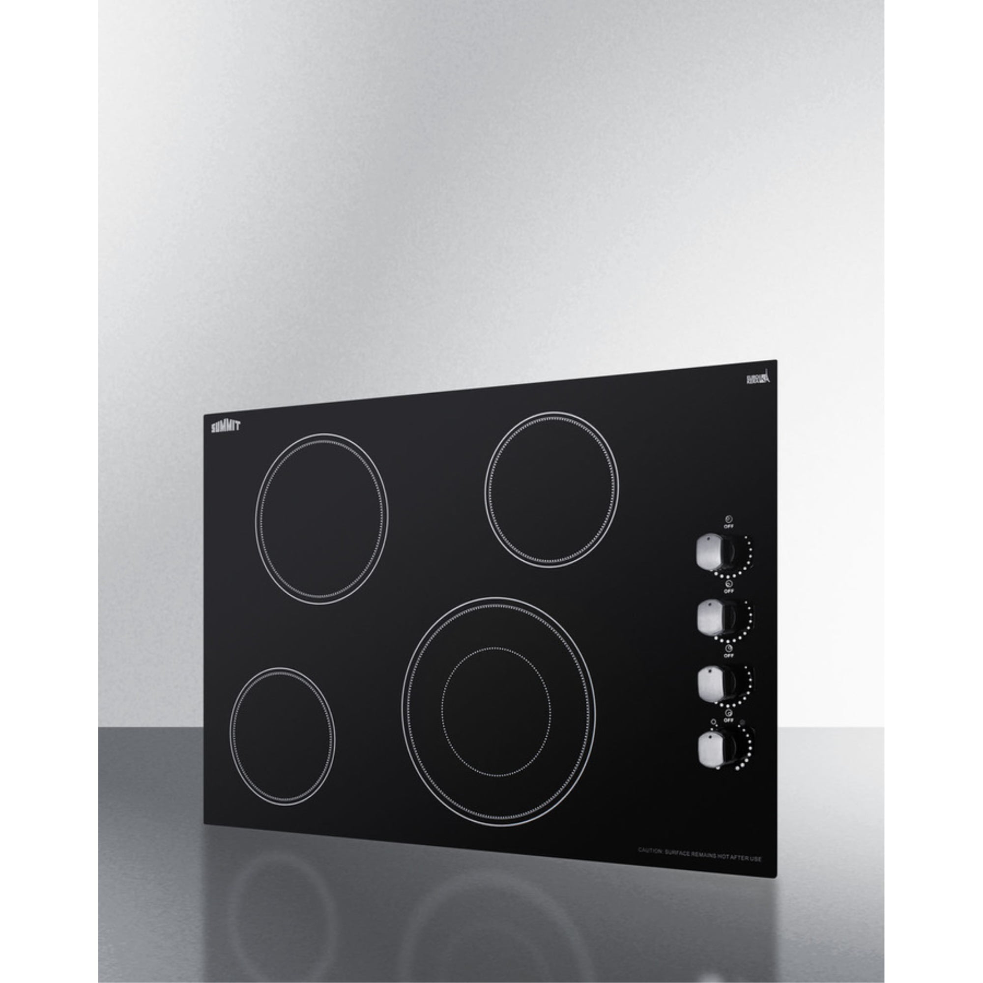 30" Wide 208-240V 4-Burner Radiant Cooktop