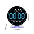 thumbnail image 3 of shyuyusa Multifunctional LED Digital Alarm Clock, Time Date Temperature Display Desktop Clock, 3 of 9