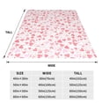thumbnail image 3 of Honeii Cute Hand Drawn Hearts Print Fleece Blanket - Throw Blanket for Bed, Sofa, Couch, Camping, and Travel , Microplush Ultra Soft Warm Blanket-80"x60", 3 of 7