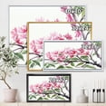 thumbnail image 4 of Designart 'Pink Blossoming Floral Tree' Traditional Framed Canvas Wall Art Print, 4 of 5