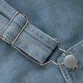 thumbnail image 3 of qucoqpe Women's Cute A Line Kaftan Denim Jeans Jumper Pinafore Bib Overall Mini Dress Skirt, 3 of 5