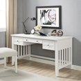 thumbnail image 3 of Crosley Furniture Bureau d'Ordinateur Adler avec Plateau Clavier - Blanc, 3 of 5