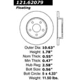 thumbnail image 3 of C-Tek Disc Brake Rotor 121.62079 Fits select: 2004-2012 CHEVROLET MALIBU, 2005-2010 PONTIAC G6, 3 of 4