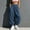 Blue, variant on Women's Oversized Baggy Jogger Sweatpants Full Drawstring Elastic Waist Roomy Side Pockets Balloon Tapered Cut for Streetwear Navy S