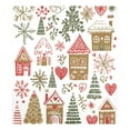thumbnail image 6 of Yayeee Magnetic Dishwasher Cover for The Front Decoration Home Kitchen Machine Sticker Protector, Brown Nordic Christmas House, 6 of 6