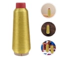 thumbnail image 4 of Shisuyan Glitter Embroidery Thread Golden 2 Rolls 1260X0.02X0.02in, 4 of 8