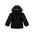 thumbnail image 3 of TSSOE Little Big Girls Autumn Winter Warm Coat Clothes Hooded Faux Fur Fleece Jacket Cotton Thick Outwear Casual Wear Black 8, 3 of 5